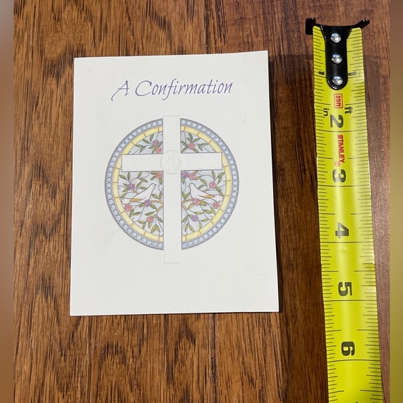 COMMUNION BAPTISM CONFIRMATION INVITATION CARDS 8 WITH ENVELOPES NOS CROSS FAITH - Picture 2 of 7